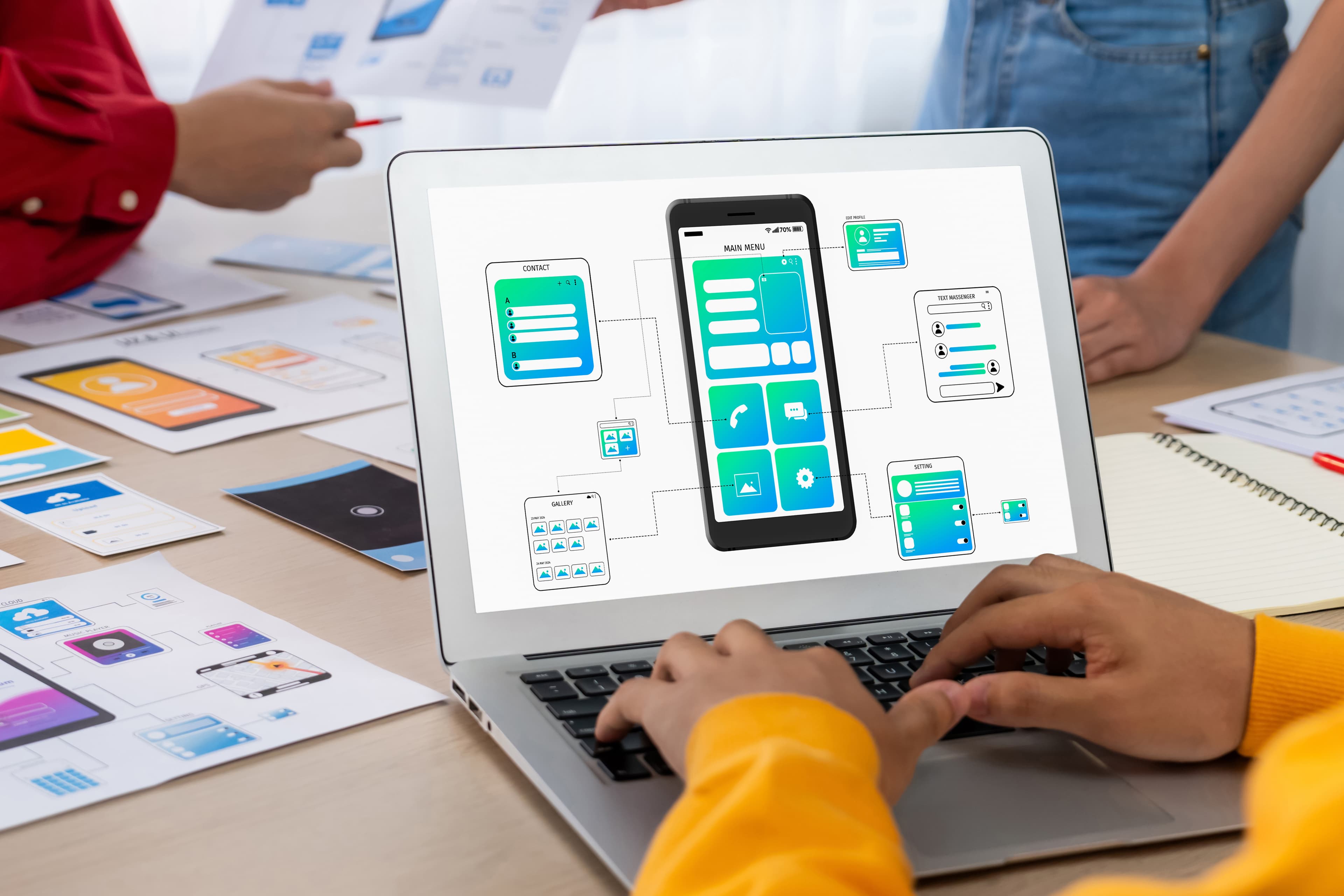 Professional team working on digital solutions